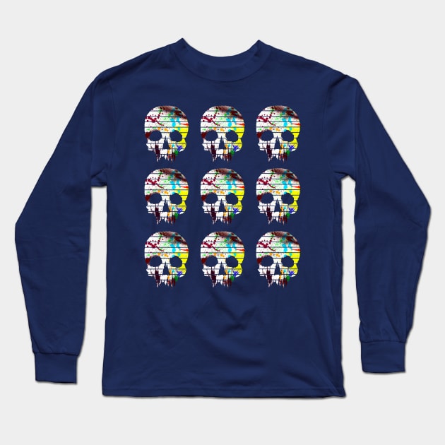 Skulls Long Sleeve T-Shirt by Bongonation